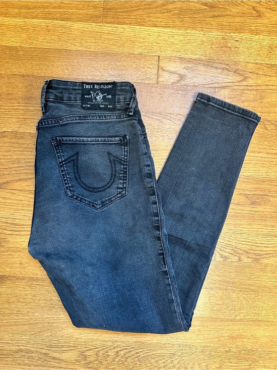 True Religion Denim - True Religion Women's Black Washed Skinny Jeans